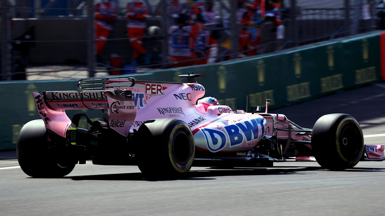 Sergio Perez (MEX) Force India VJM10 at Formula One World Championship, Rd18, Mexican Grand Prix, Practice, Circuit Hermanos Rodriguez, Mexico City, Mexico, Friday 27 October 2017. © Kym Illman/Sutton Images