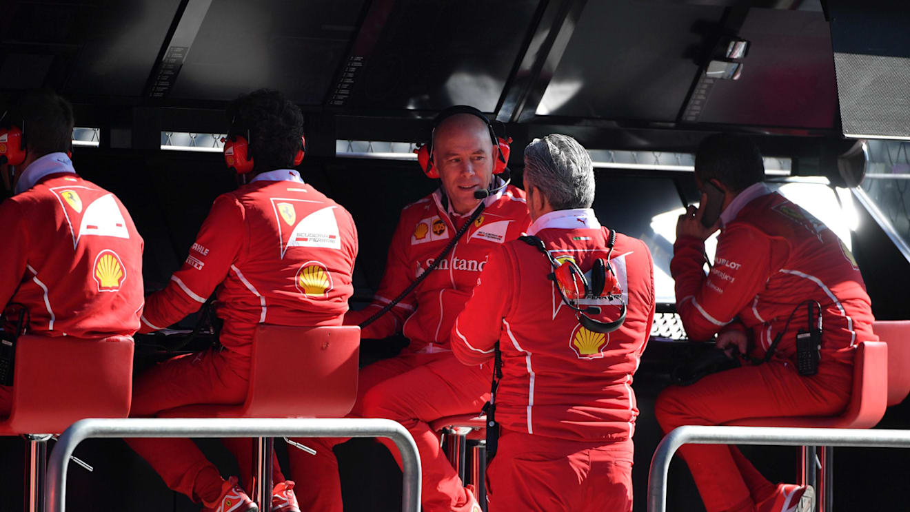 Jock Clear (GBR) Ferrari Chief Engineer and Maurizio Arrivabene (ITA) Ferrari Team Principal at Formula One World Championship, Rd18, Mexican Grand Prix, Practice, Circuit Hermanos Rodriguez, Mexico City, Friday 27 October 2017. © Mark Sutton/Sutton Images