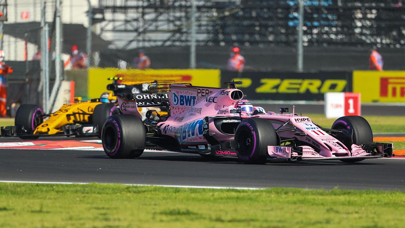 Sergio Perez (MEX) Force India VJM10 at Formula One World Championship, Rd18, Mexican Grand Prix, Practice, Circuit Hermanos Rodriguez, Mexico City, Mexico, Friday 27 October 2017. © Kym Illman/Sutton Images