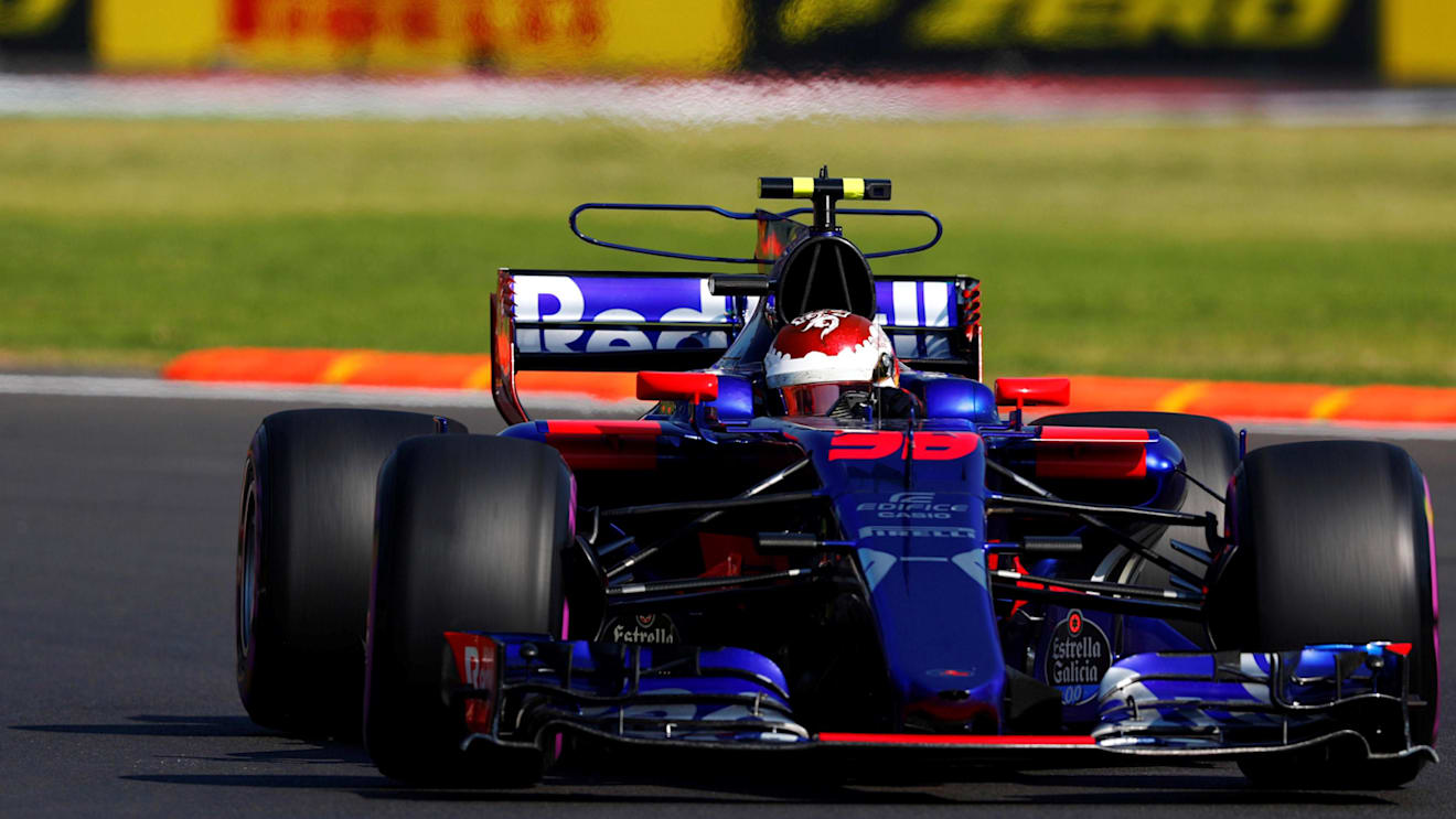 Sean Gelael (INA) Scuderia Toro Rosso STR12 at Formula One World Championship, Rd18, Mexican Grand Prix, Practice, Circuit Hermanos Rodriguez, Mexico City, Mexico, Friday 27 October 2017. © Sam Bloxham/LAT/Sutton Images