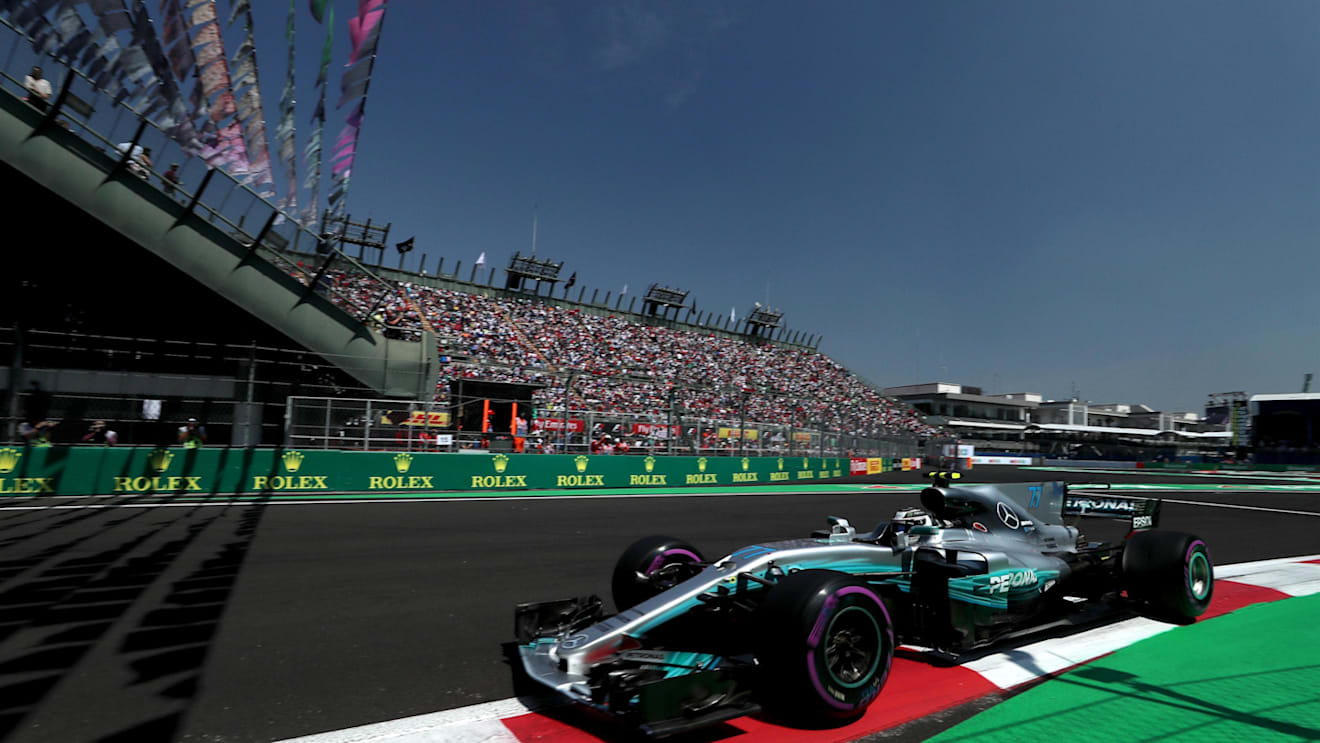 Valtteri Bottas (FIN) Mercedes-Benz F1 W08 Hybrid at Formula One World Championship, Rd18, Mexican Grand Prix, Qualifying, Circuit Hermanos Rodriguez, Mexico City, Mexico, Saturday 28 October 2017. © Kym Illman/Sutton Images