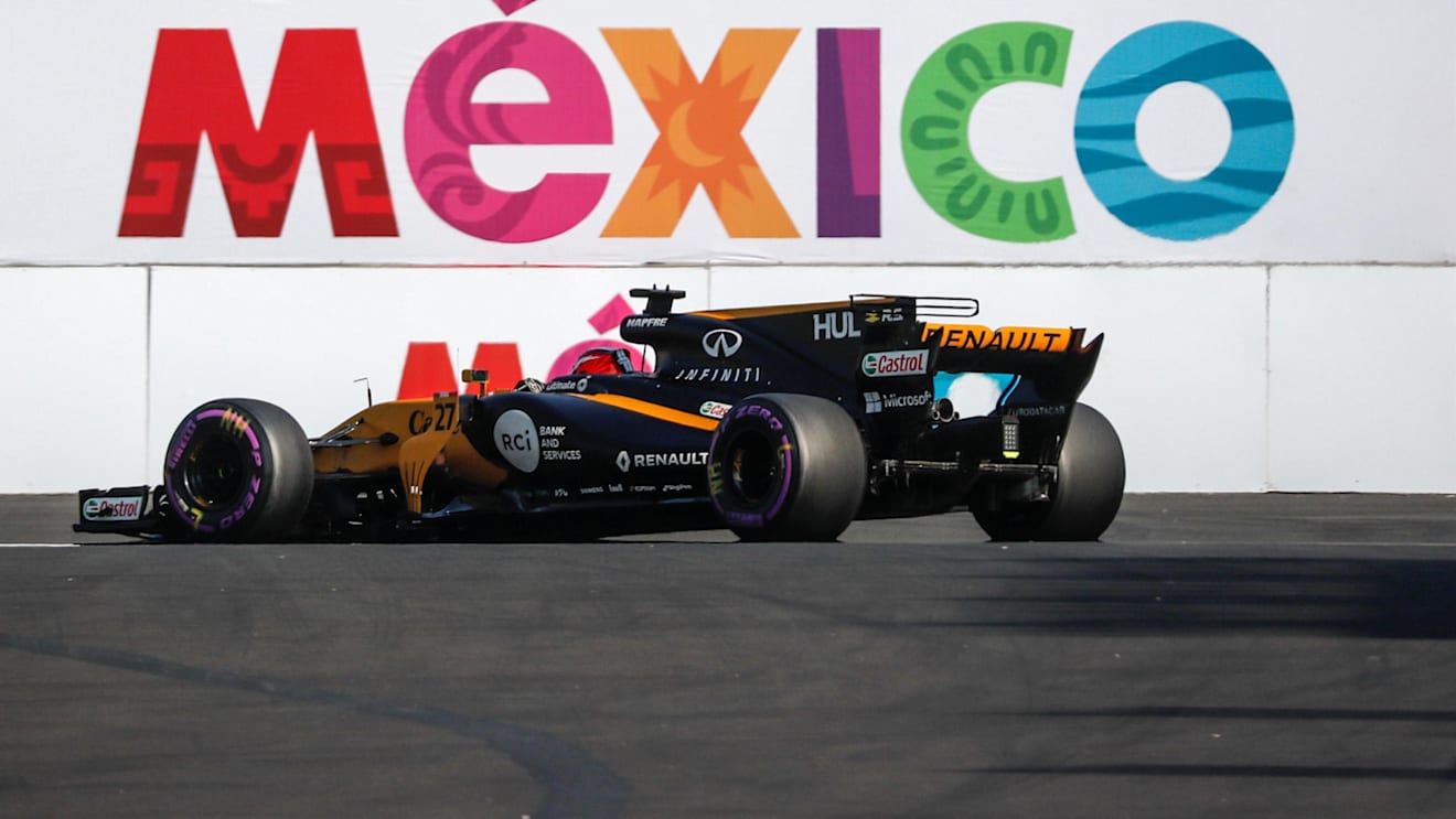 Nico Hulkenberg (GER) Renault Sport F1 Team RS17 at Formula One World Championship, Rd18, Mexican Grand Prix, Qualifying, Circuit Hermanos Rodriguez, Mexico City, Mexico, Saturday 28 October 2017. © Manuel Goria/Sutton Images