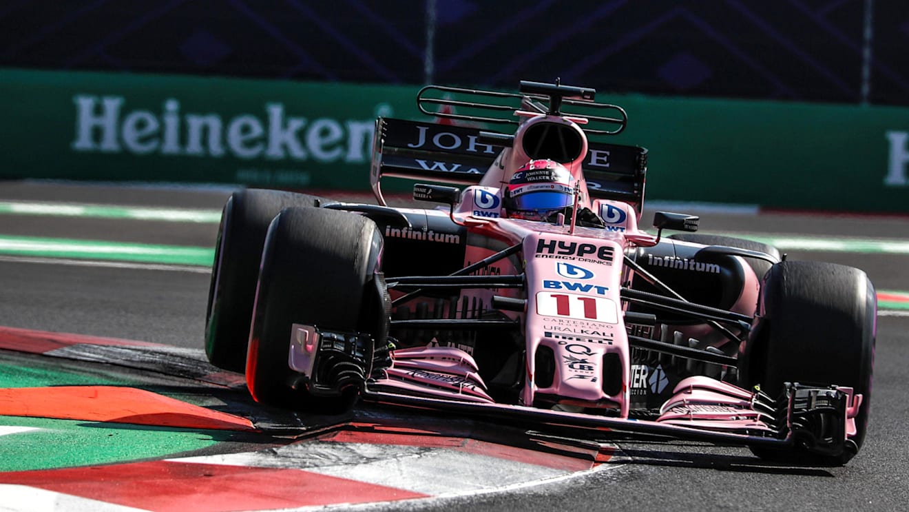 Sergio Perez (MEX) Force India VJM10 at Formula One World Championship, Rd18, Mexican Grand Prix, Qualifying, Circuit Hermanos Rodriguez, Mexico City, Mexico, Saturday 28 October 2017. © Manuel Goria/Sutton Images