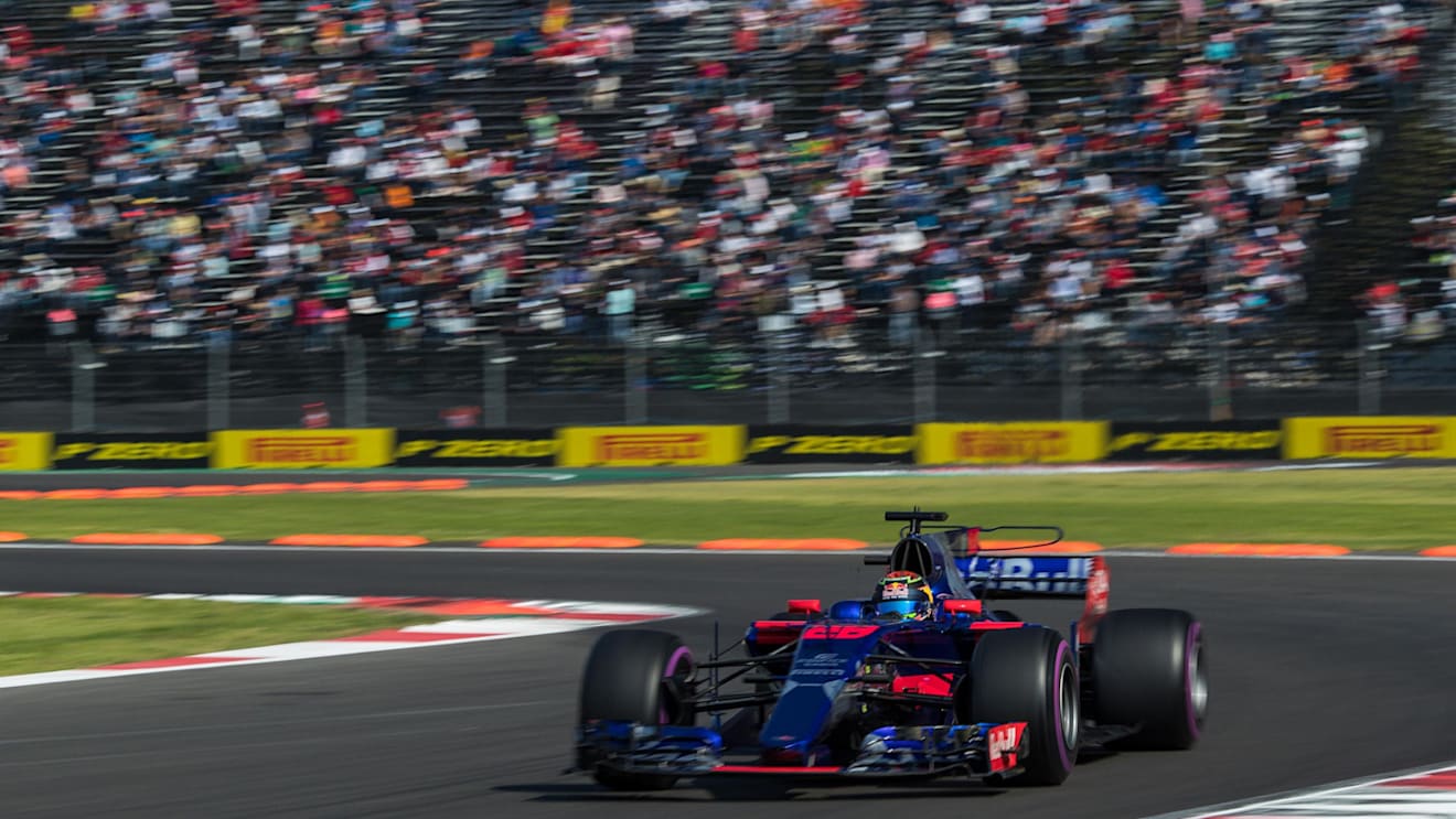 Brendon Hartley (NZL) Scuderia Toro Rosso STR12 at Formula One World Championship, Rd18, Mexican Grand Prix, Qualifying, Circuit Hermanos Rodriguez, Mexico City, Mexico, Saturday 28 October 2017. © Kym Illman/Sutton Images
