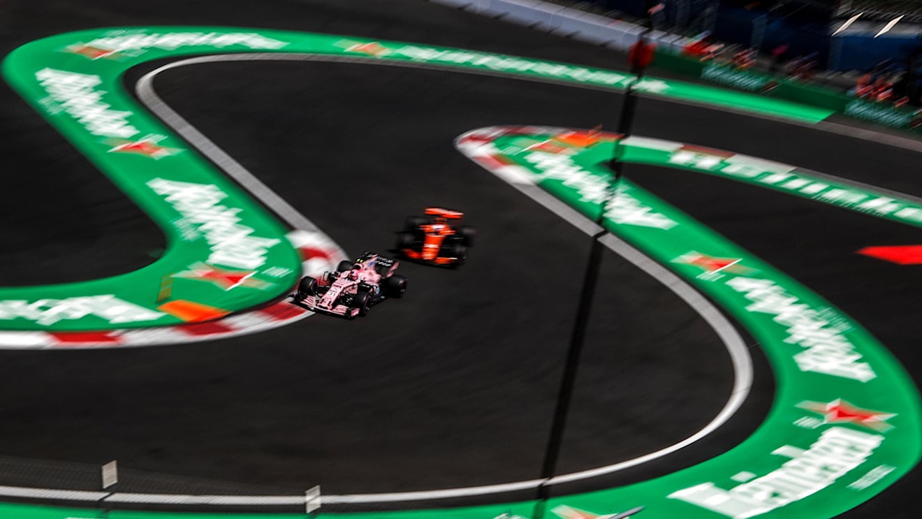 Esteban Ocon (FRA) Force India VJM10 at Formula One World Championship, Rd18, Mexican Grand Prix, Qualifying, Circuit Hermanos Rodriguez, Mexico City, Mexico, Saturday 28 October 2017. © Manuel Goria/Sutton Images