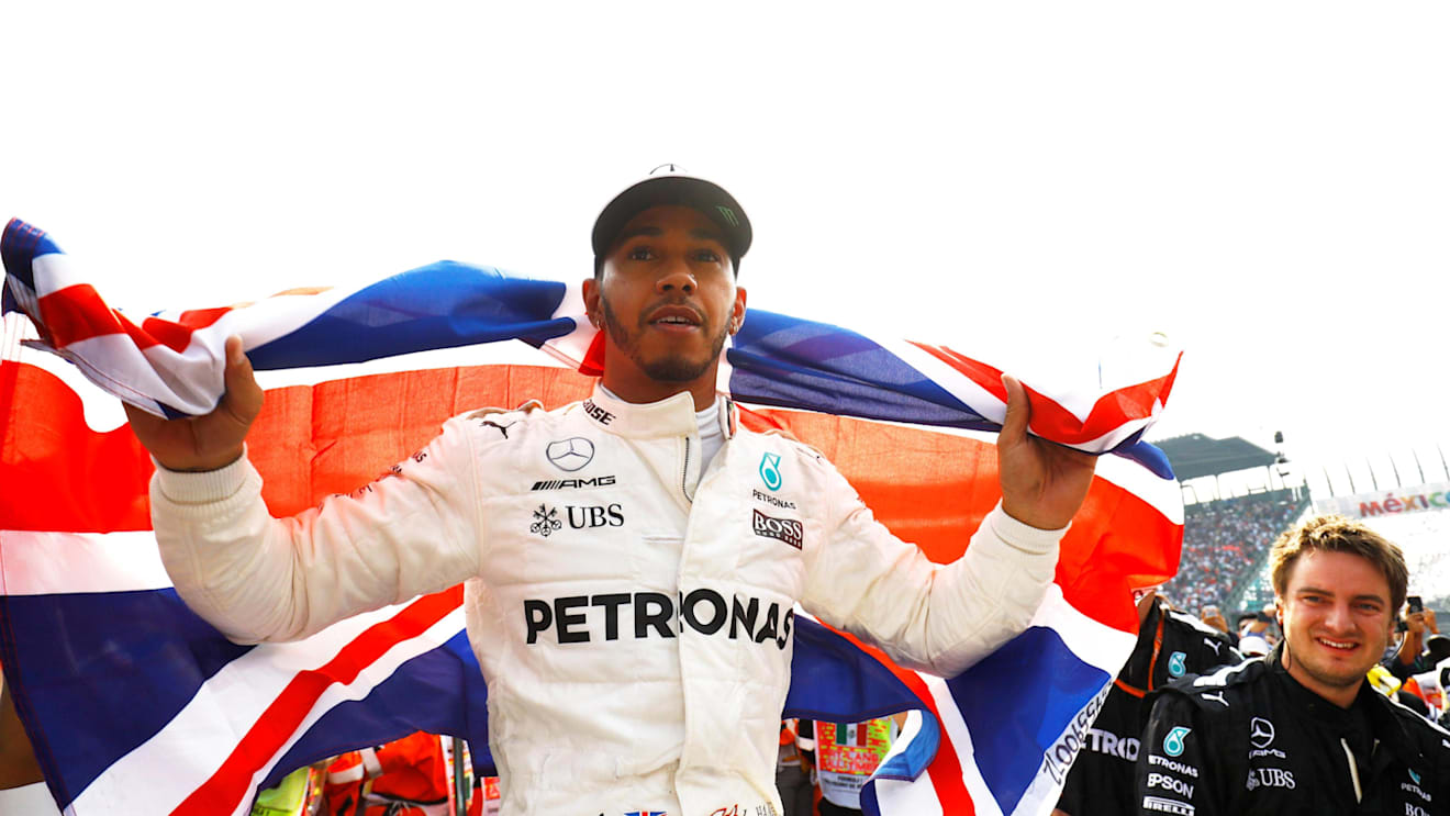 World Champion Lewis Hamilton (GBR) Mercedes AMG F1 celebrates in parc ferme at Formula One World Championship, Rd18, Mexican Grand Prix, Race, Circuit Hermanos Rodriguez, Mexico City, Mexico, Sunday 29 October 2017. © Steven Tee/LAT/Sutton Images