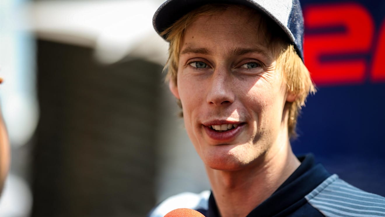 Brendon Hartley (NZL) Scuderia Toro Rosso talks to the media at Formula One World Championship, Rd18, Mexican Grand Prix, Preparations, Circuit Hermanos Rodriguez, Mexico City, Mexico, Thursday 26 October 2017. © Mirko Stange/Sutton Images