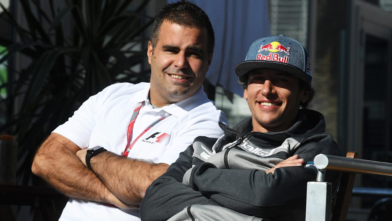 Zsolt Baumgartner (HUN) F1 Experiences 2-Seater driver and Patrick Friesacher (AUT) F1 Experiences 2-Seater driver at Formula One World Championship, Rd18, Mexican Grand Prix, Preparations, Circuit Hermanos Rodriguez, Mexico City, Mexico, Thursday 26 Octo