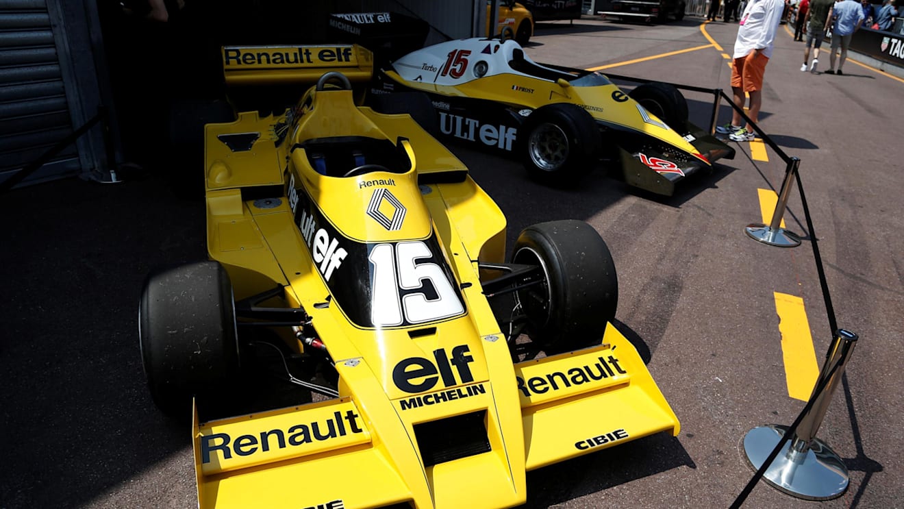 Renault RS01 and Reanult RS40 at Formula One World Championship, Rd6, Monaco Grand Prix, Monte-Carlo, Monaco, Friday 26 May 2017. © Sutton Images