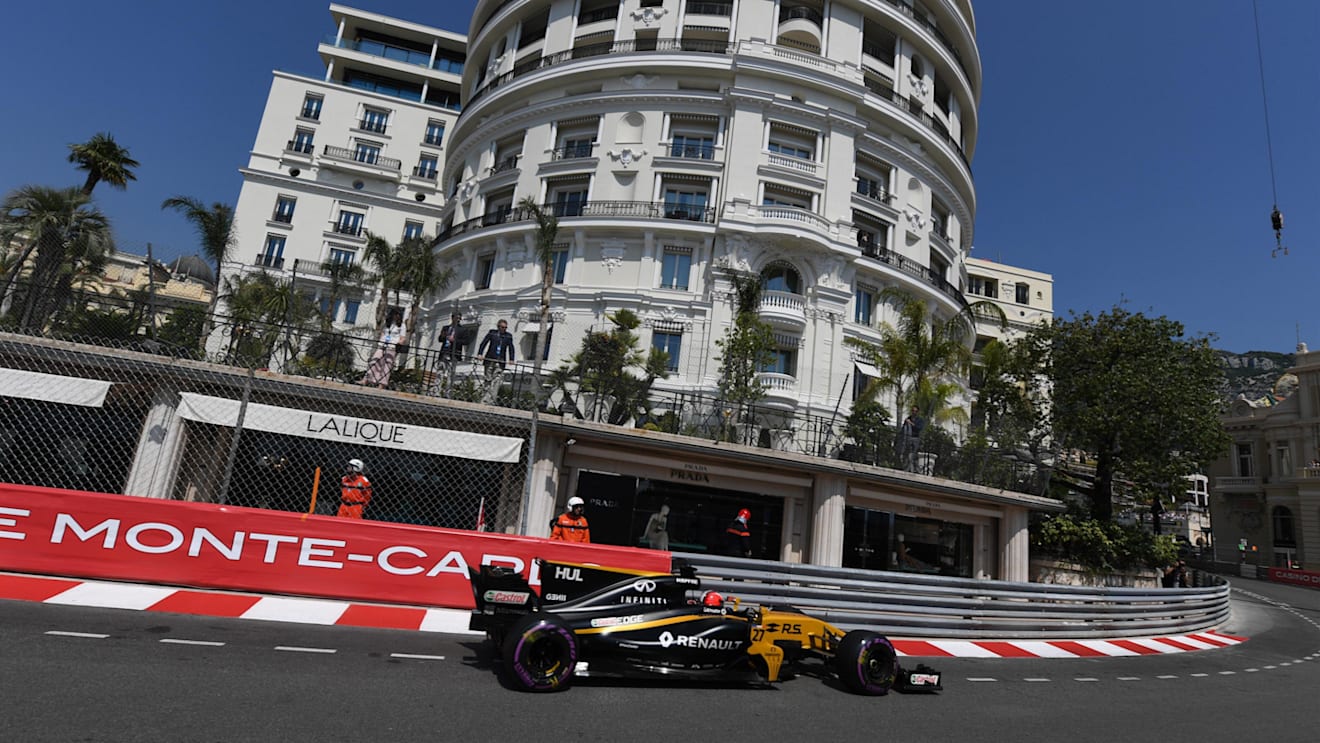 Nico Hulkenberg (GER) Renault Sport F1 Team RS17 at Formula One World Championship, Rd6, Monaco Grand Prix, Qualifying, Monte-Carlo, Monaco, Saturday 27 May 2017. © Sutton Images