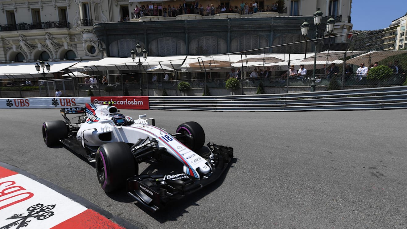 Lance Stroll (CDN) Williams FW40 at Formula One World Championship, Rd6, Monaco Grand Prix, Qualifying, Monte-Carlo, Monaco, Saturday 27 May 2017. © Sutton Images