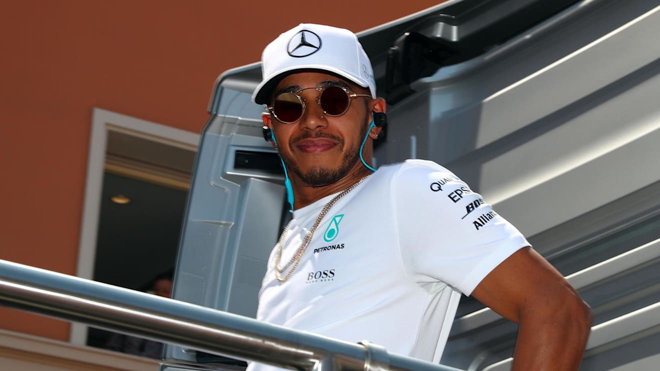 Lewis Hamilton (GBR) Mercedes AMG F1 on the drivers parade at Formula One World Championship, Rd6, Monaco Grand Prix, Race, Monte-Carlo, Monaco, Sunday 28 May 2017. © Sutton Images