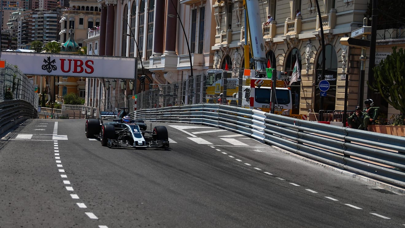 Romain Grosjean (FRA) Haas VF-17 at Formula One World Championship, Rd6, Monaco Grand Prix, Race, Monte-Carlo, Monaco, Sunday 28 May 2017. © Sutton Images