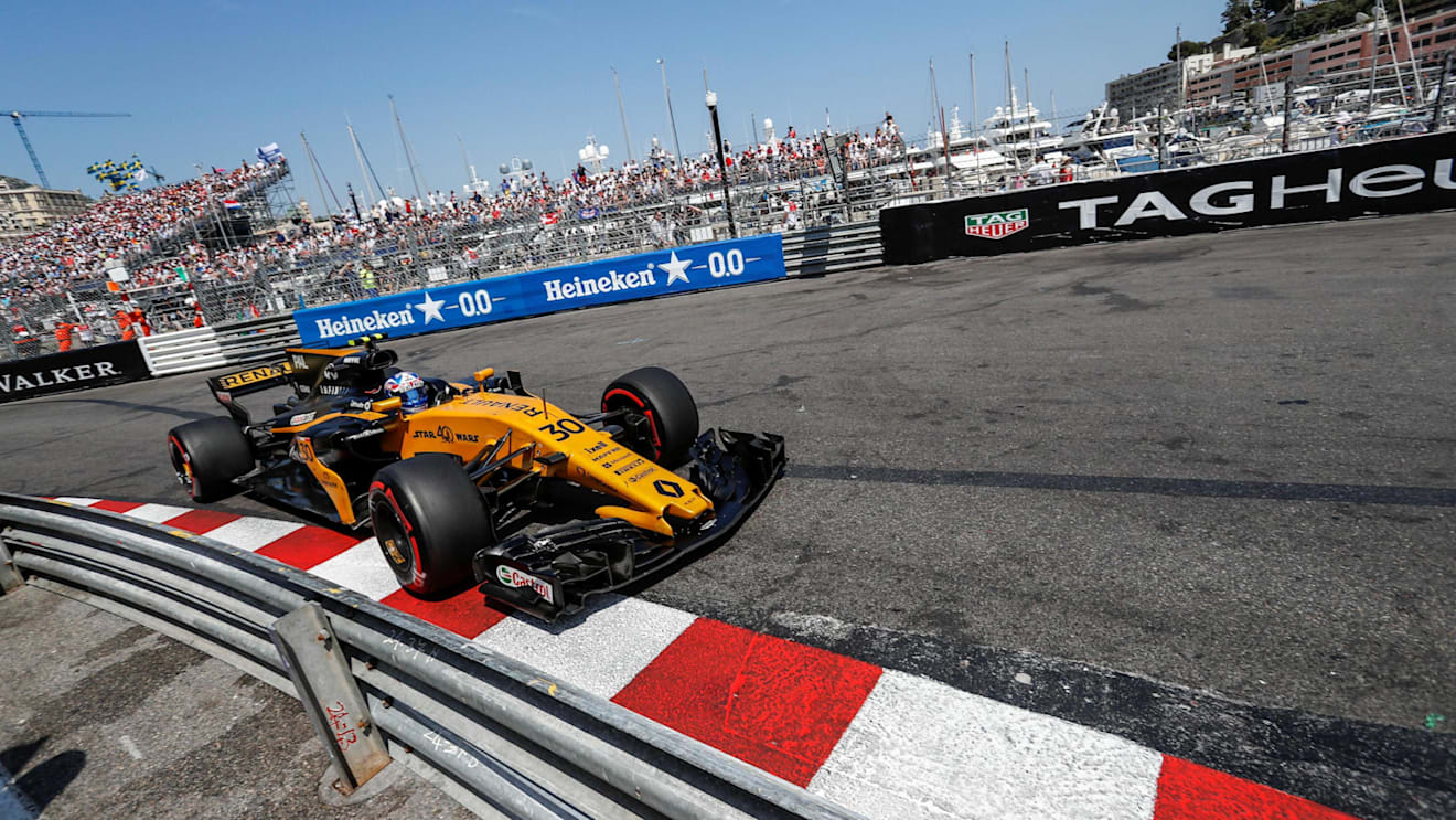 Jolyon Palmer (GBR) Renault Sport F1 Team RS17 at Formula One World Championship, Rd6, Monaco Grand Prix, Race, Monte-Carlo, Monaco, Sunday 28 May 2017. © Sutton Images