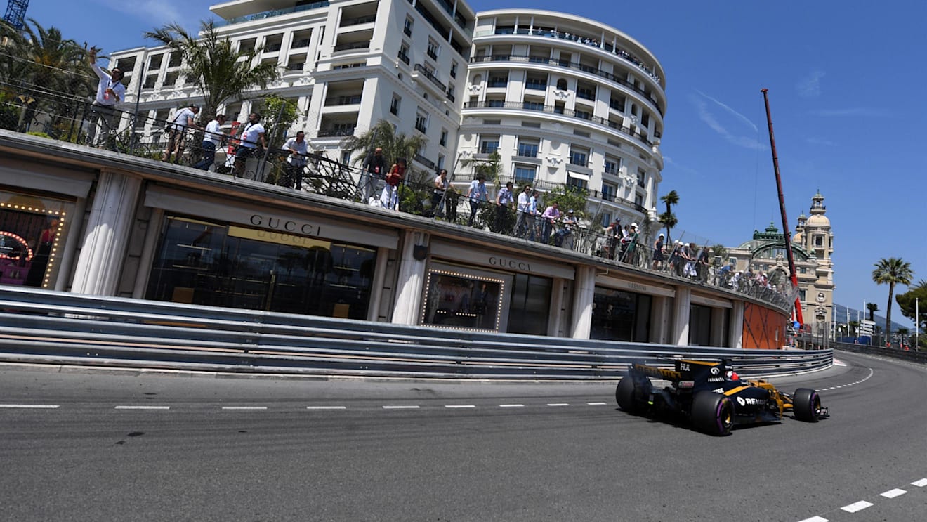Nico Hulkenberg (GER) Renault Sport F1 Team RS17 at Formula One World Championship, Rd6, Monaco Grand Prix, Race, Monte-Carlo, Monaco, Sunday 28 May 2017. © Sutton Images