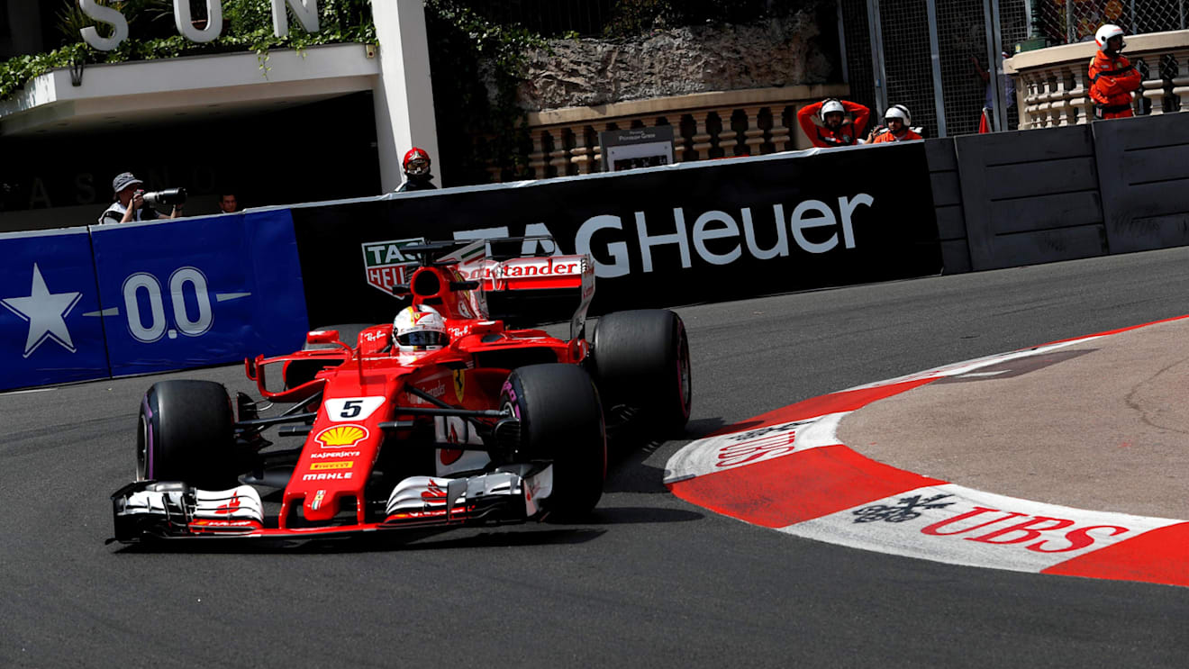 Sebastian Vettel (GER) Ferrari SF70-H at Formula One World Championship, Rd6, Monaco Grand Prix, Practice, Monte-Carlo, Monaco, Thursday 25 May 2017. © Sutton Images