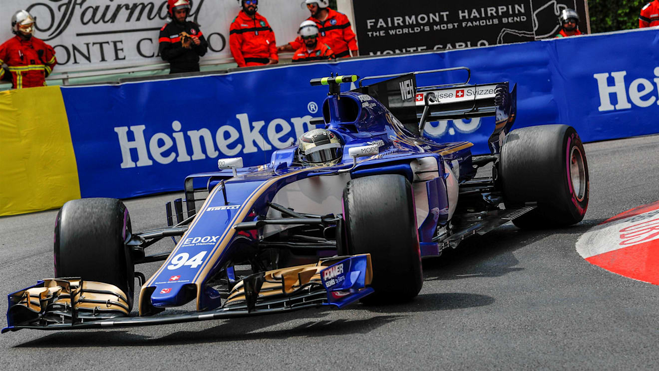 Pascal Wehrlein (GER) Sauber C36 at Formula One World Championship, Rd6, Monaco Grand Prix, Practice, Monte-Carlo, Monaco, Thursday 25 May 2017. © Sutton Images