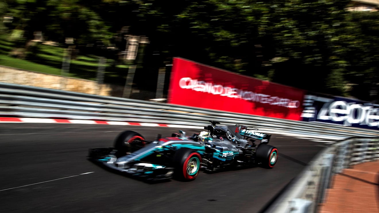 Lewis Hamilton (GBR) Mercedes-Benz F1 W08 Hybrid at Formula One World Championship, Rd6, Monaco Grand Prix, Practice, Monte-Carlo, Monaco, Thursday 25 May 2017. © Sutton Images