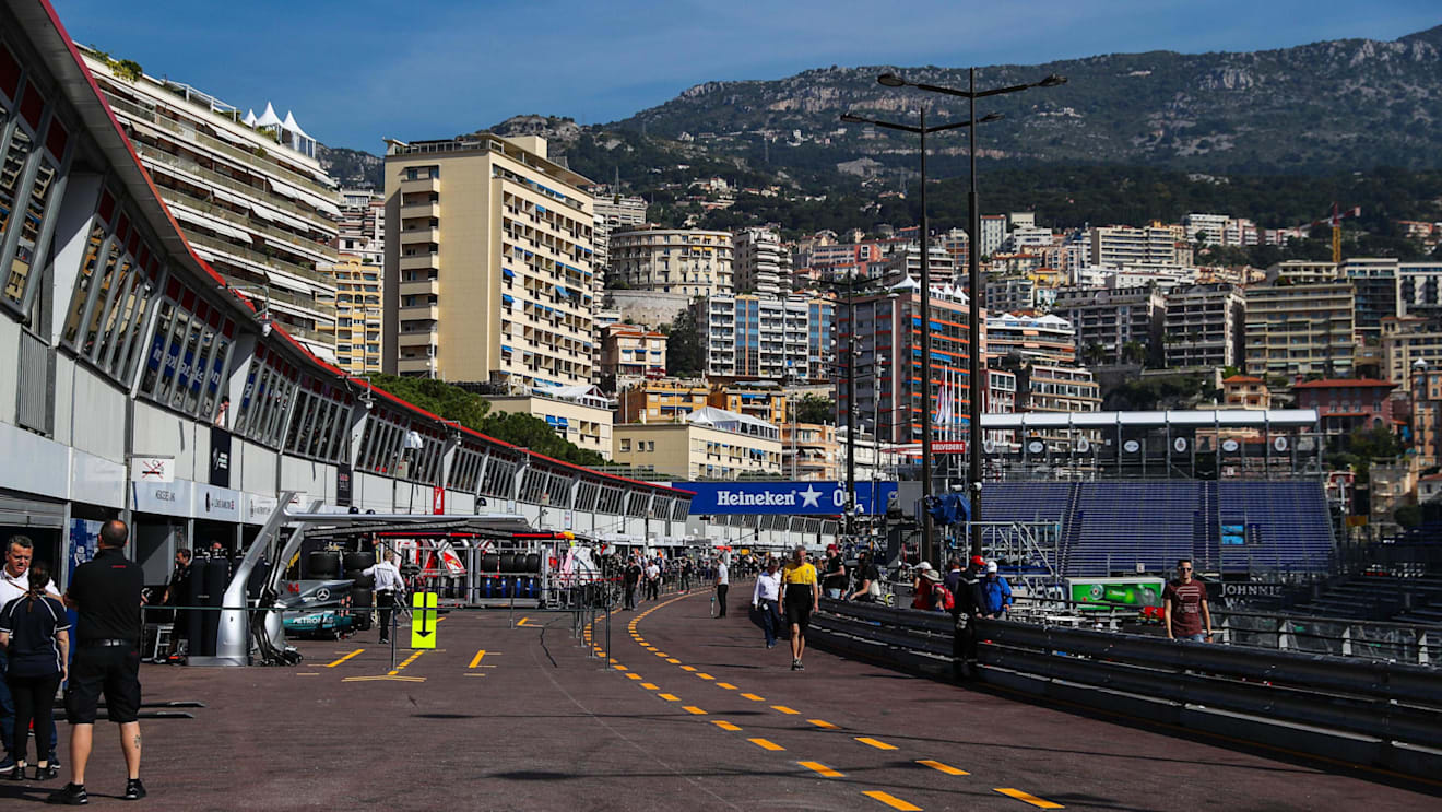 Pit lane at Formula One World Championship, Rd6, Monaco Grand Prix, Preparations, Monte-Carlo, Monaco, Wednesday 24 May 2017. © Sutton Images