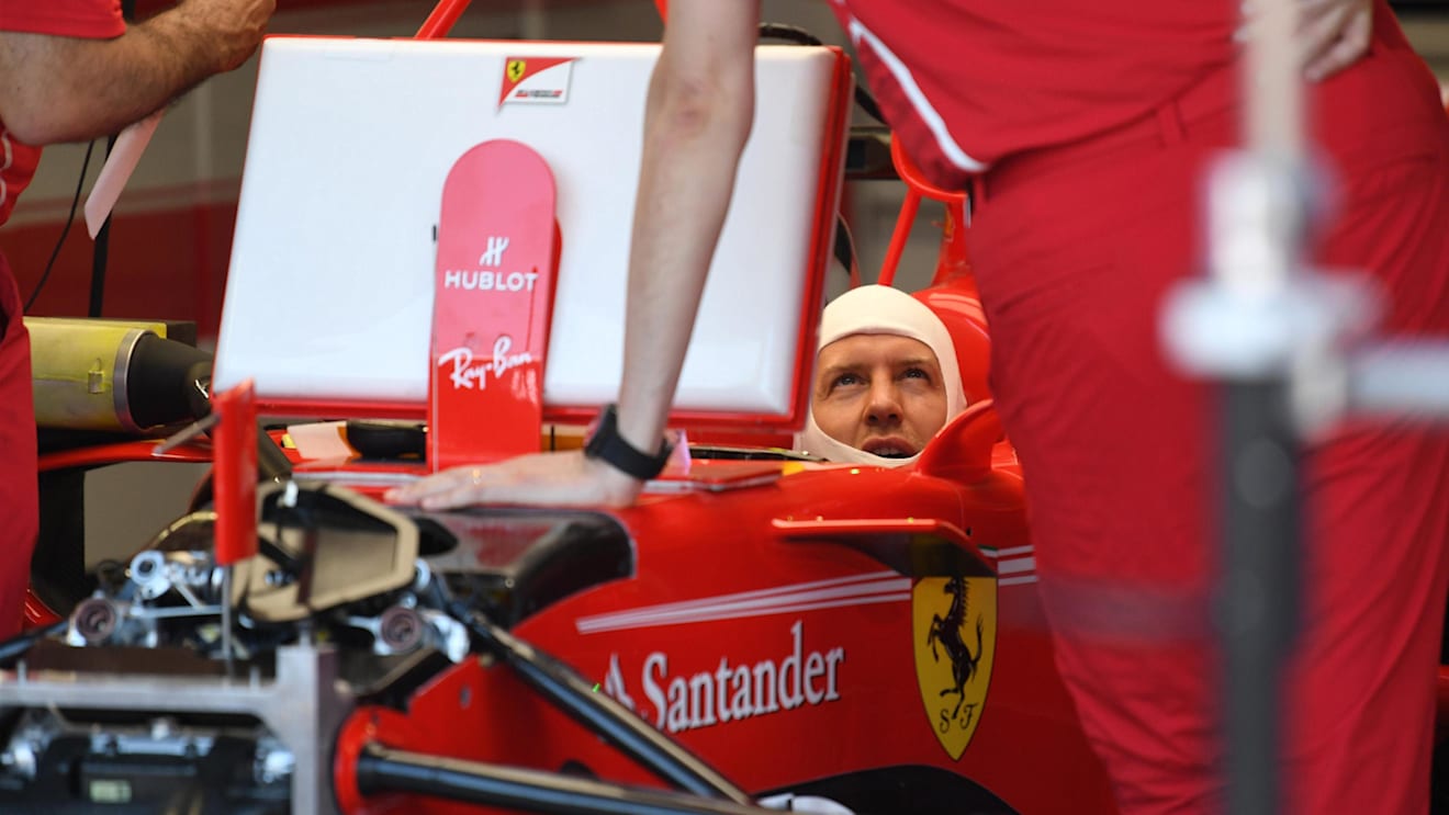 Sebastian Vettel (GER) Ferrari SF70-H at Formula One World Championship, Rd6, Monaco Grand Prix, Preparations, Monte-Carlo, Monaco, Wednesday 24 May 2017. © Sutton Images