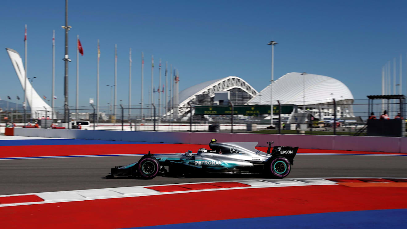 Valtteri Bottas (FIN) Mercedes-Benz F1 W08 Hybrid at Formula One World Championship, Rd4, Russian Grand Prix, Practice, Sochi Autodrom, Sochi, Krasnodar Krai, Russia, Friday 28 April 2017. © Sutton Motorsport Images