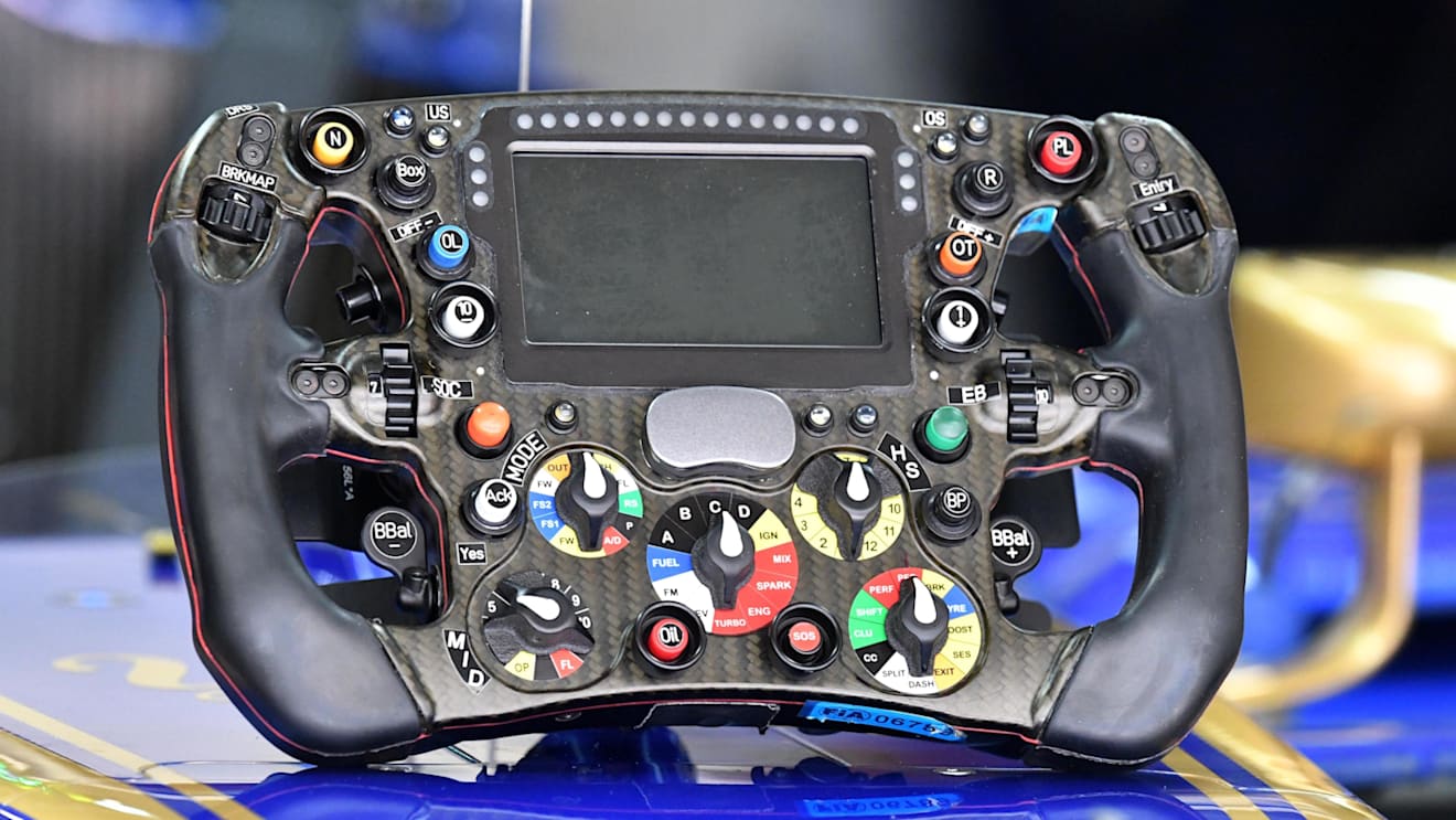 Sauber C36 steering wheel at Formula One World Championship, Rd4, Russian Grand Prix, Practice, Sochi Autodrom, Sochi, Krasnodar Krai, Russia, Friday 28 April 2017. © Sutton Motorsport Images