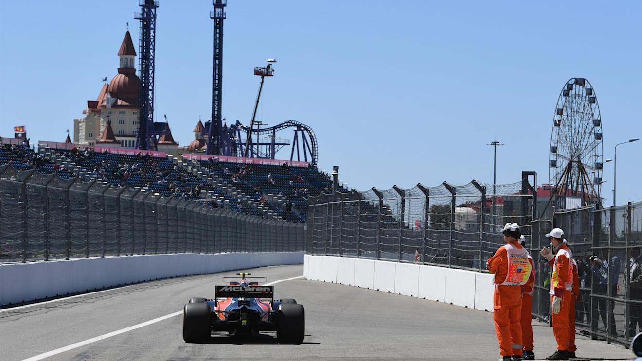 Stoffel Vandoorne (BEL) McLaren MCL32 at Formula One World Championship, Rd4, Russian Grand Prix, Practice, Sochi Autodrom, Sochi, Krasnodar Krai, Russia, Friday 28 April 2017. © Sutton Motorsport Images