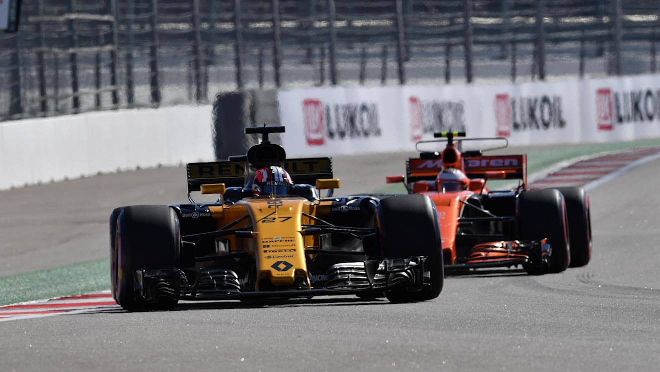 Nico Hulkenberg (GER) Renault Sport F1 Team RS17 at Formula One World Championship, Rd4, Russian Grand Prix, Practice, Sochi Autodrom, Sochi, Krasnodar Krai, Russia, Friday 28 April 2017. © Sutton Motorsport Images
