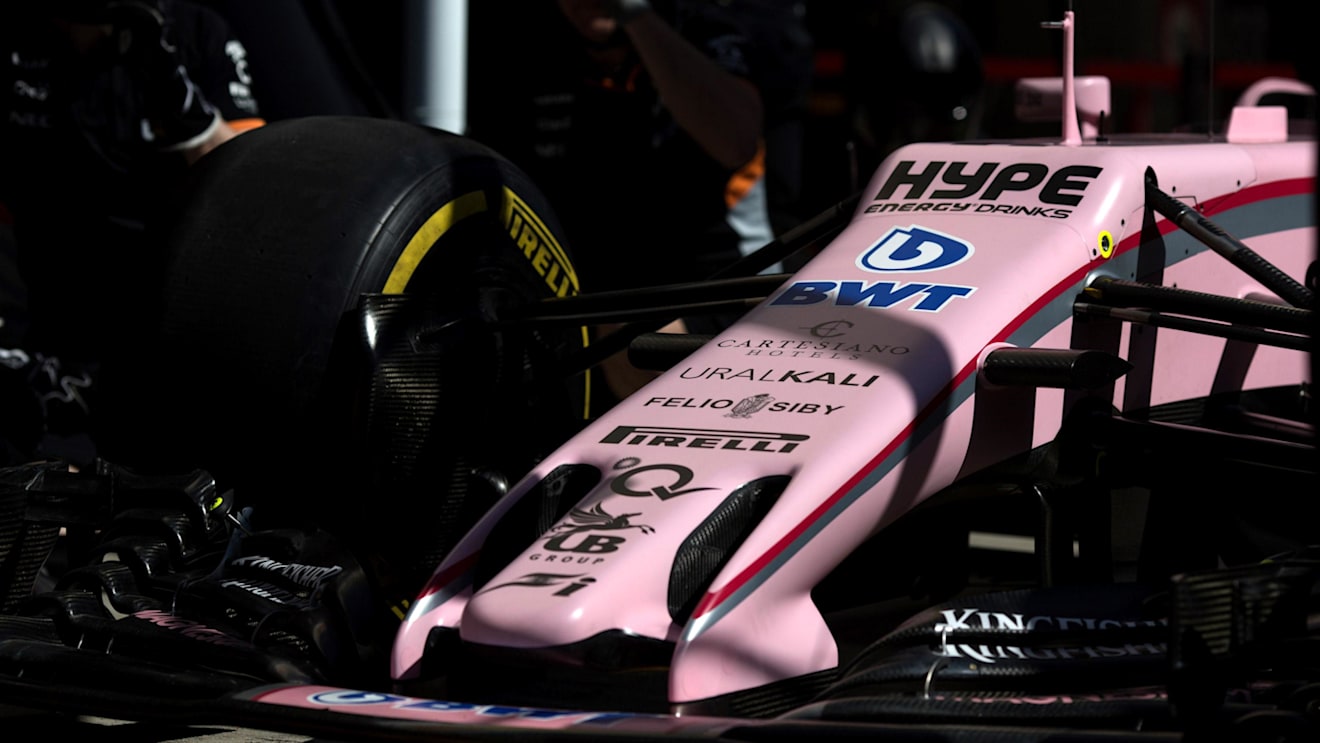 Force India VJM10 makes a practice pitstop at Formula One World Championship, Rd4, Russian Grand Prix, Practice, Sochi Autodrom, Sochi, Krasnodar Krai, Russia, Saturday 29 April 2017. © Sutton Motorsport Images and Kym Illman