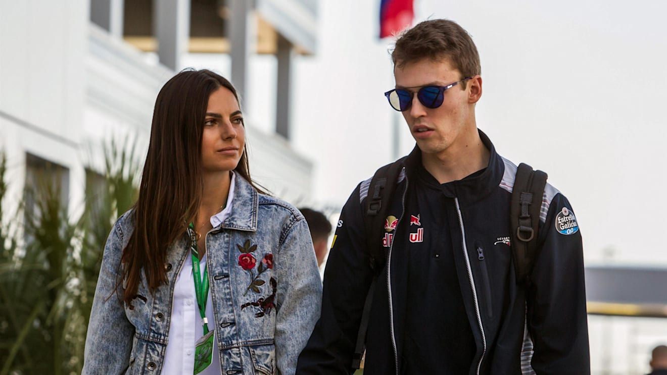 Daniil Kvyat (RUS) Scuderia Toro Rosso and girlfriend Kelly Piquet (BRA) at Formula One World Championship, Rd4, Russian Grand Prix, Qualifying, Sochi Autodrom, Sochi, Krasnodar Krai, Russia, Saturday 29 April 2017. © Sutton Motorsport Images