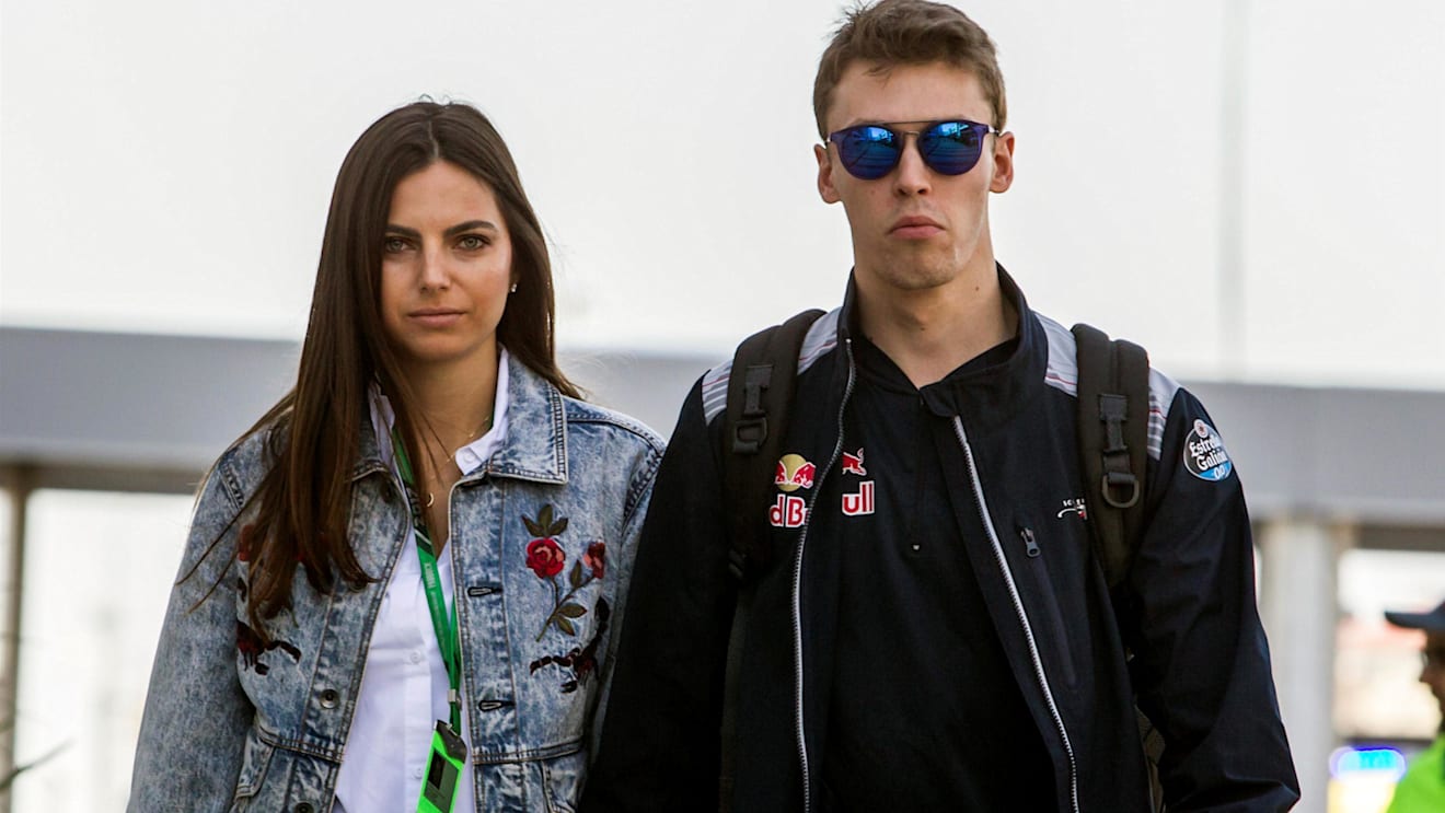 Daniil Kvyat (RUS) Scuderia Toro Rosso and girlfriend Kelly Piquet (BRA) at Formula One World Championship, Rd4, Russian Grand Prix, Qualifying, Sochi Autodrom, Sochi, Krasnodar Krai, Russia, Saturday 29 April 2017. © Sutton Motorsport Images