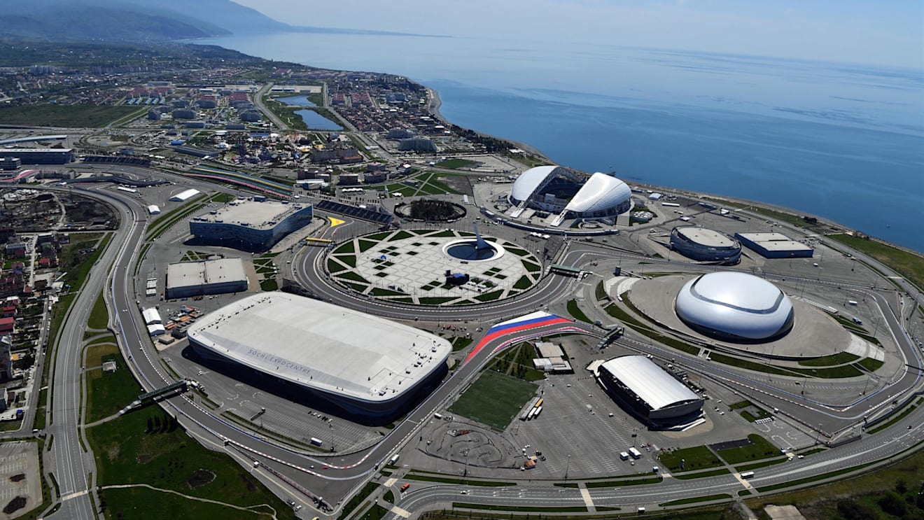 Aerial view at Formula One World Championship, Rd4, Russian Grand Prix, Qualifying, Sochi Autodrom, Sochi, Krasnodar Krai, Russia, Saturday 29 April 2017. © Sutton Motorsport Images