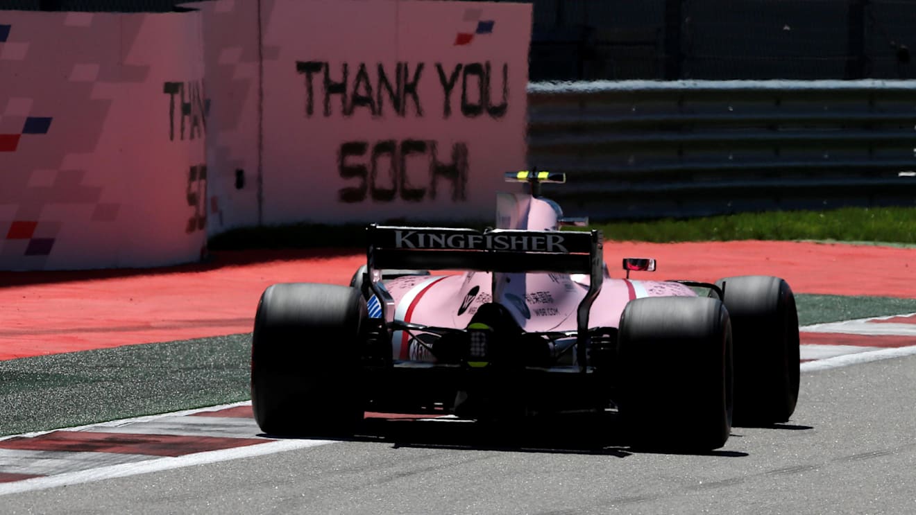 Esteban Ocon (FRA) Force India VJM10 at Formula One World Championship, Rd4, Russian Grand Prix, Qualifying, Sochi Autodrom, Sochi, Krasnodar Krai, Russia, Saturday 29 April 2017. © Sutton Motorsport Images