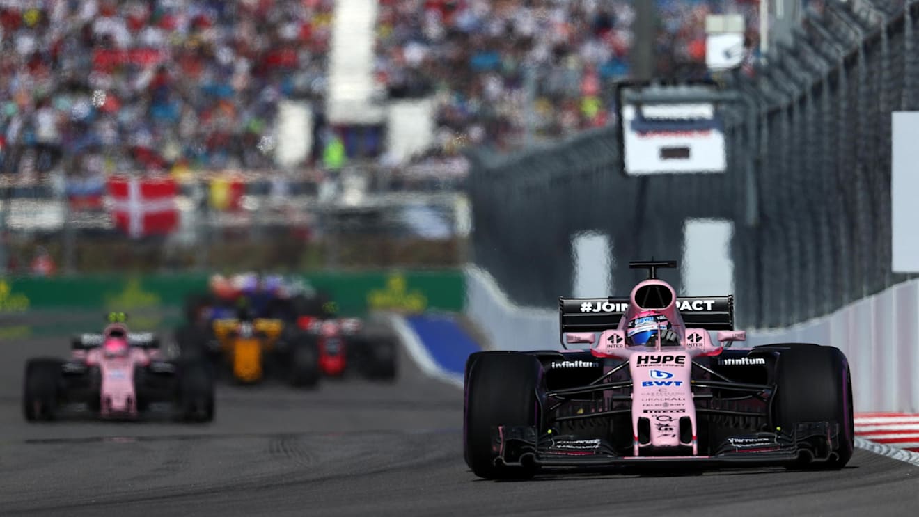 Sergio Perez (MEX) Force India VJM10 at Formula One World Championship, Rd4, Russian Grand Prix, Race, Sochi Autodrom, Sochi, Krasnodar Krai, Russia, Sunday 30 April 2017. © Sutton Motorsport Images