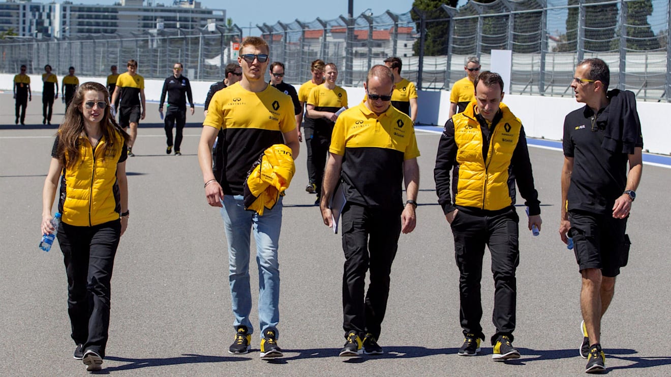 Sergey Sirotkin (RUS) Renault Sport F1 Team RS17 Test Driver walks the track at Formula One World Championship, Rd4, Russian Grand Prix, Preparations, Sochi Autodrom, Sochi, Krasnodar Krai, Russia, Thursday 27 April 2017. © Sutton Motorsport Images