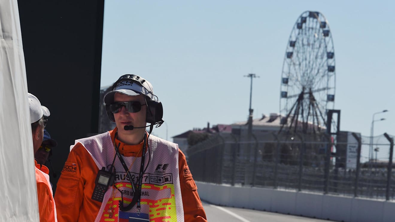 Marshal at Formula One World Championship, Rd4, Russian Grand Prix, Preparations, Sochi Autodrom, Sochi, Krasnodar Krai, Russia, Thursday 27 April 2017. © Sutton Motorsport Images