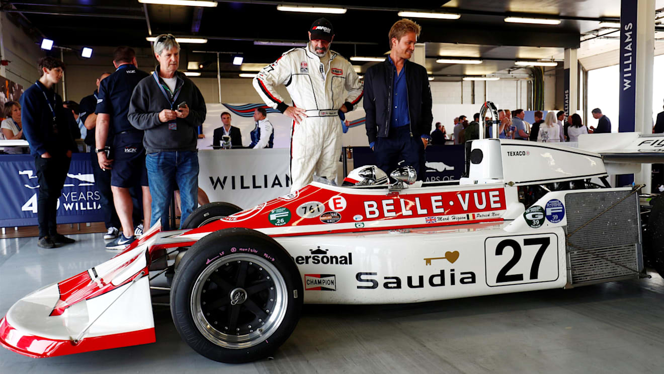 Nico Rosberg (GER) Mercedes-Benz Ambassador observes the March 761/7 at Williams British Grand Prix Preview Day, Silverstone, England, 2 June 2017. © Sutton Images