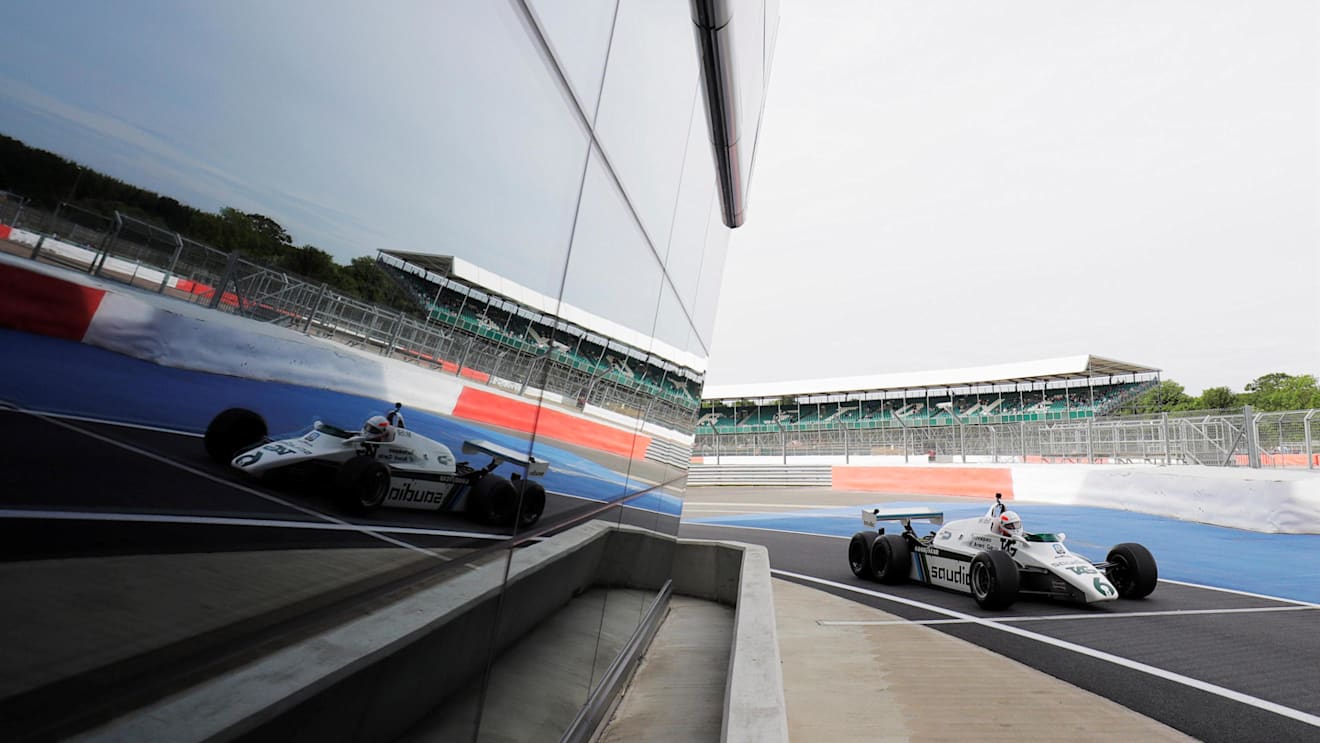 Martin Brundle (GBR) and the six-wheeled Williams FW08B at Williams British Grand Prix Preview Day, Silverstone, England, 2 June 2017. © Sutton Images