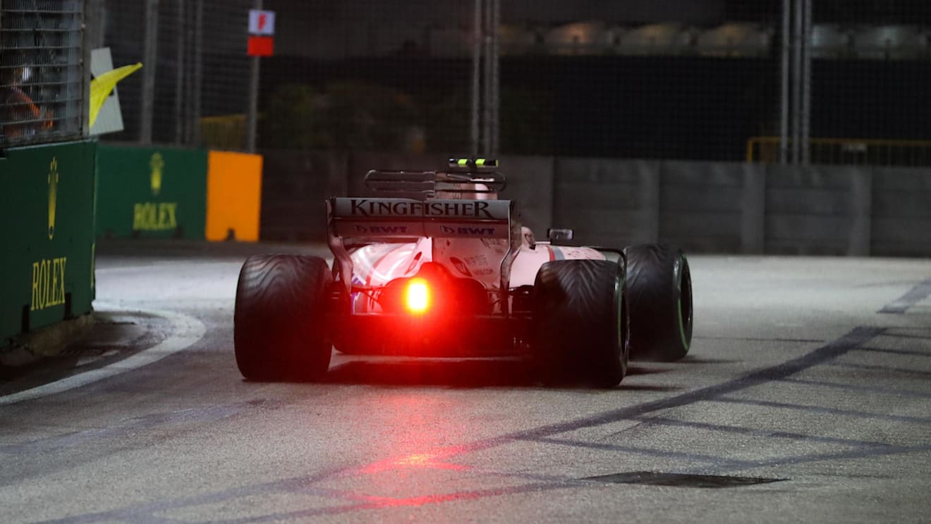 Esteban Ocon (FRA) Force India VJM10 at Formula One World Championship, Rd14, Singapore Grand Prix, Race, Marina Bay Street Circuit, Singapore, Sunday 17 September 2017. © Sutton Images