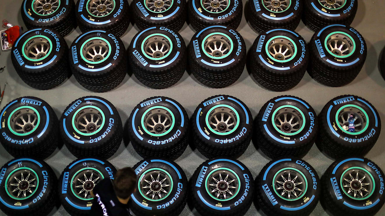 Pirelli tyres at Formula One World Championship, Rd14, Singapore Grand Prix, Preparations, Marina Bay Street Circuit, Singapore, Thursday 14 September 2017. © Sutton Images