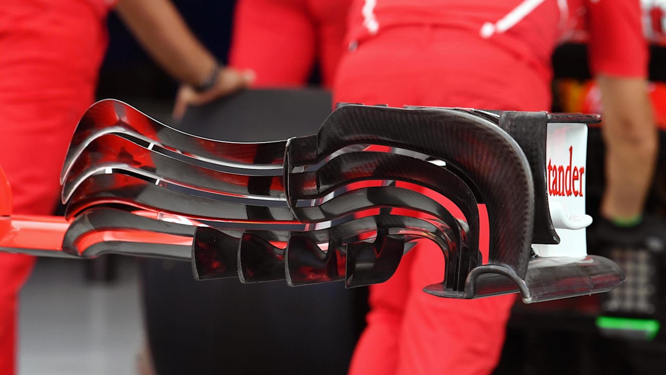 Ferrari SF70-H front wing detail at Formula One World Championship, Rd14, Singapore Grand Prix, Preparations, Marina Bay Street Circuit, Singapore, Thursday 14 September 2017. © Sutton Images
