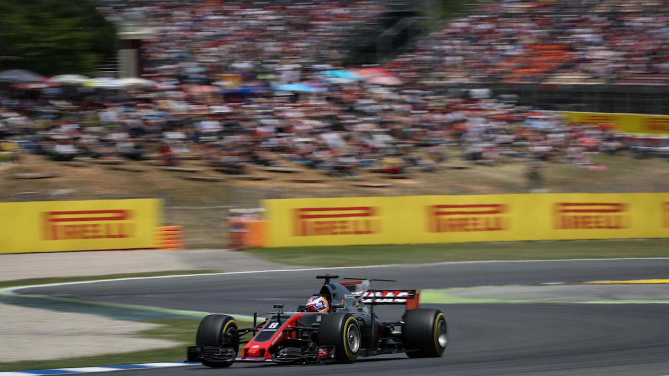 Romain Grosjean (FRA) Haas VF-17 at Formula One World Championship, Rd5, Spanish Grand Prix, Race, Barcelona, Spain, Sunday 14 May 2017. © Sutton Motorsport Images