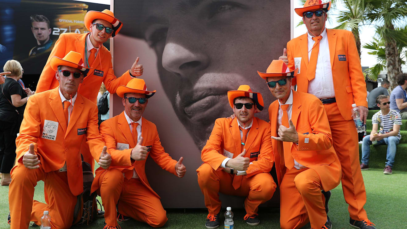 Dutch fans at Formula One World Championship, Rd5, Spanish Grand Prix, Race, Barcelona, Spain, Sunday 14 May 2017. © Sutton Motorsport Images