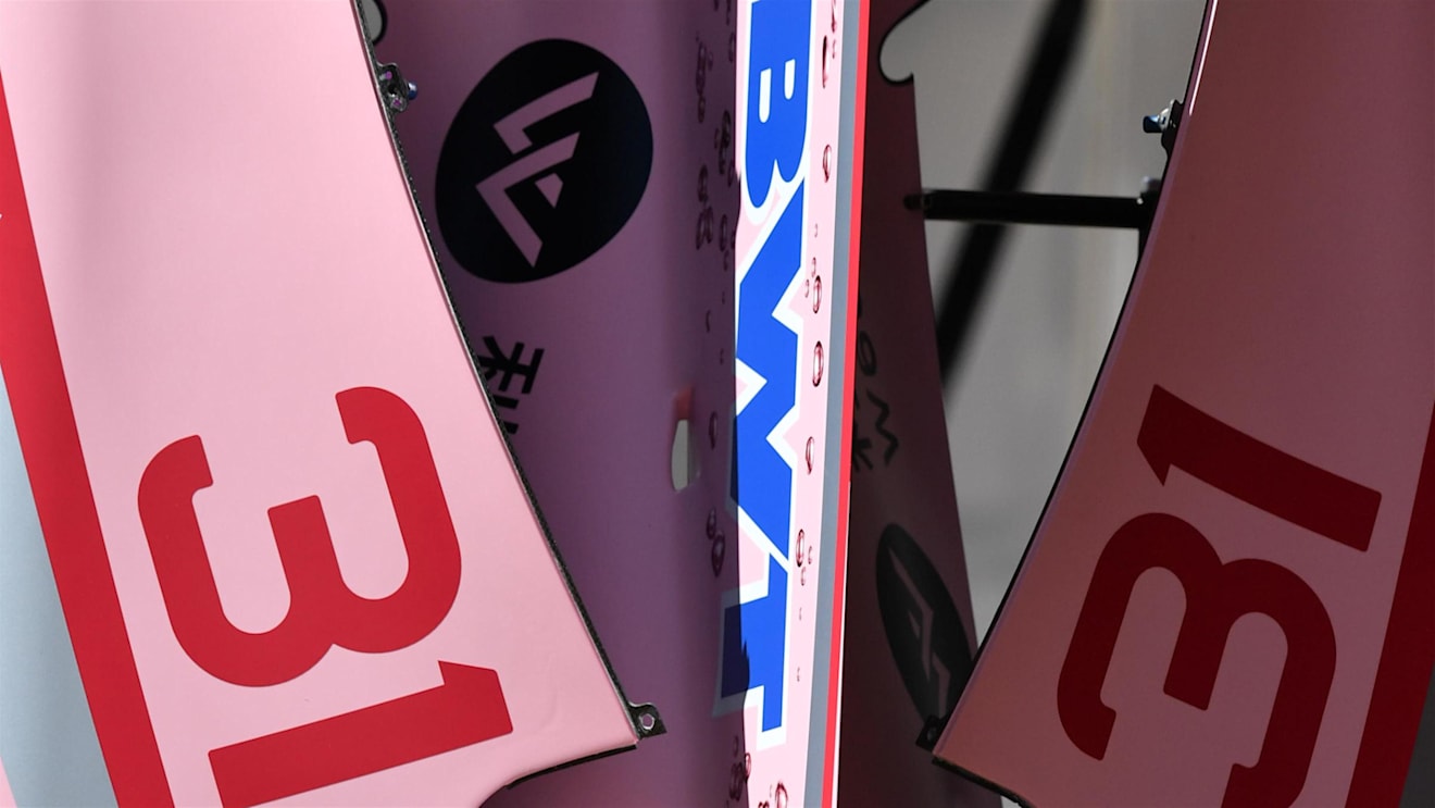 Force India VJM10 bodywork detail at Formula One World Championship, Rd5, Spanish Grand Prix, Preparations, Barcelona, Spain, Thursday 11 May 2017. © Sutton Motorsport Images