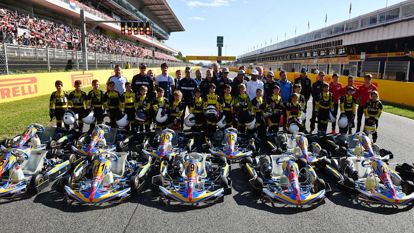 RACC Cadet Karters at Formula One World Championship, Rd5, Spanish Grand Prix, Preparations, Barcelona, Spain, Thursday 11 May 2017. © Sutton Motorsport Images