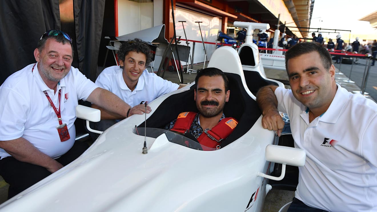 F1 Experiences 2-Seater car with Paul Stoddart (AUS) and Zsolt Baumgartner (HUN) at Formula One World Championship, Rd5, Spanish Grand Prix, Preparations, Barcelona, Spain, Thursday 11 May 2017. © Sutton Motorsport Images