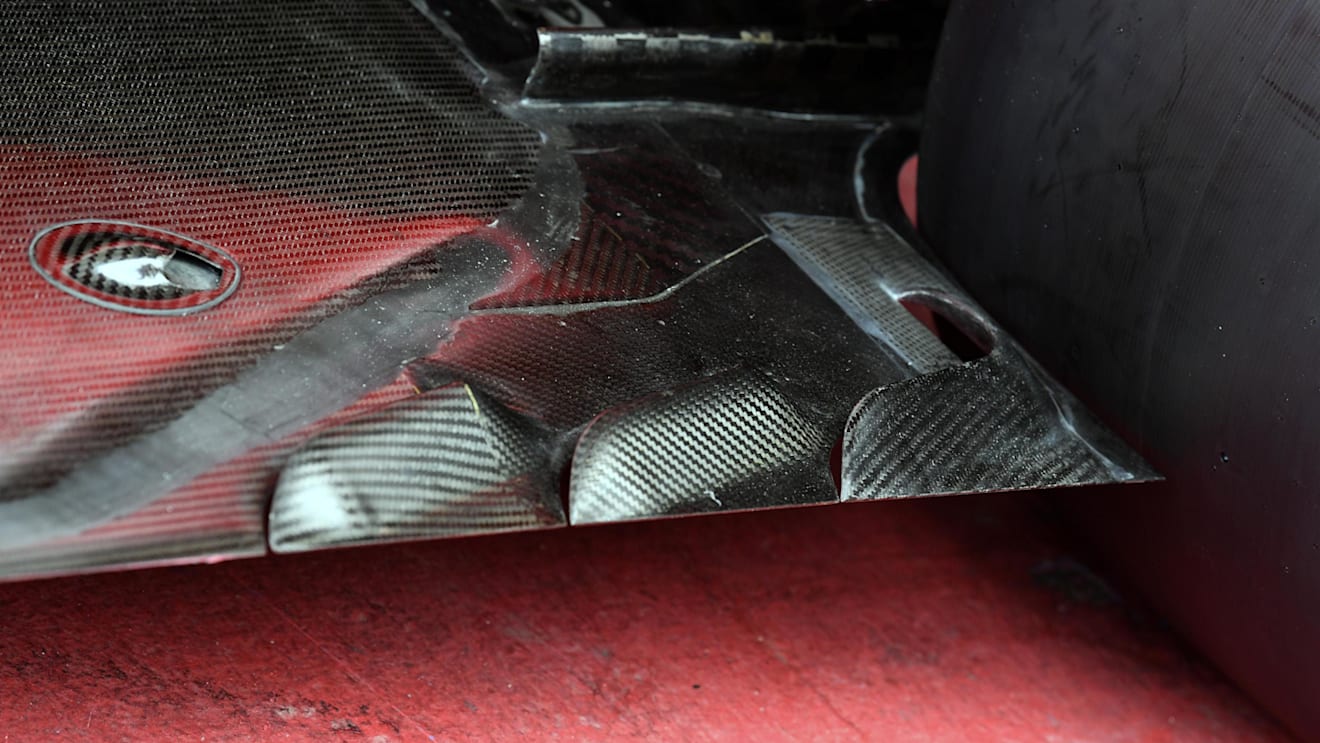 Ferrari SF70-H floor detail at Formula One World Championship, Rd5, Spanish Grand Prix, Preparations, Barcelona, Spain, Thursday 11 May 2017. © Sutton Motorsport Images