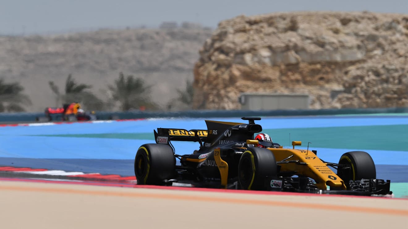 Nico Hulkenberg (GER) Renault Sport F1 Team RS17 at Formula One Testing, Day One, Bahrain International Circuit, Sakhir, Bahrain, Tuesday 18 April 2017. © Sutton Motorsport Images