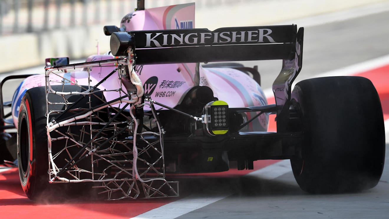 Alfonso Celis jr (MEX) Force India VJM10 with aero sensor at Formula One Testing, Day One, Bahrain International Circuit, Sakhir, Bahrain, Tuesday 18 April 2017. © Sutton Motorsport Images