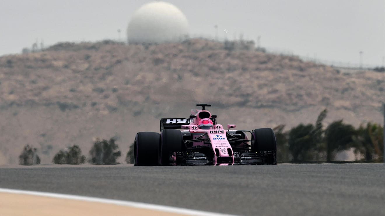 Esteban Ocon (FRA) Force India VJM10 at Formula One Testing, Day Two, Bahrain International Circuit, Sakhir, Bahrain, Wednesday 19 April 2017. © Sutton Motorsport Images